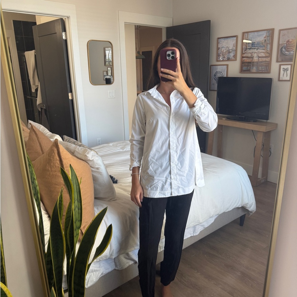 White Button-Up Shirt